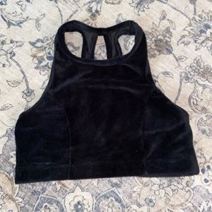 Black Bra Top with an Oval Back